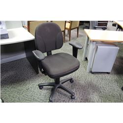 BLACK MULTI LEVER ADJUSTABLE ARM TASK CHAIR