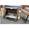 Image 2 : GREY HEAVY DUTY METAL MOBILE 2' X 3' UTILITY CART W/ SOLID WHEELS