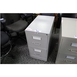 GREY LETTER SIZE 2 DRAWER VERTICAL FILE CABINET