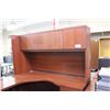 Image 3 : CHERRY U-SHAPE EXECUTIVE DESK W/ HUTCH