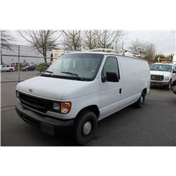 1997 FORD E150 CARGO VAN VIN 1FTEE142XVHB38596