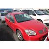 Image 2 : 2008 PONTIAC G5, 4DR SEDAN, RED, VIN # 1G2AJ55F887212700