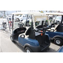 CLUB CAR ELECTRIC BLUE GOLF CART WITH CHARGER