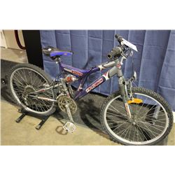 PURPLE DYNO 21SP FULL SUSP MOUNTAIN BIKE