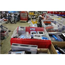 BOX OF ASSORTED SHIMANO BIKE PARTS