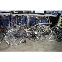 ASSORTED BIKE PARTS AND FRAMES