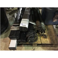 PALLET OF SERVICE LIGHTS AND MOWER PARTS