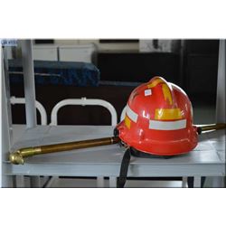 Selection of collectibles including carved parrot 41  tall, a wooden walking stick with duck motif h