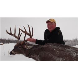 *Alberta 8 Day Trophy Whitetail Deer Hunt with Purchaser Option for 1 Hunter