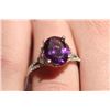 Image 1 : *Brazilian Amethyst and Diamond Ring