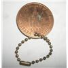 Image 2 : 1959 VINTAGE RARE MILITARY *VETERANS OF FOREIGN WARS-OUR DIAMOND JUBILEE* MEDAL KEY CHAIN!!