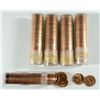 Image 1 : LOT OF ( 5 ) ORIGINAL GEM BU  ROLLS OF 1954-S LINCOLN CENTS