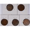 Image 2 : (5) 1865 TWO CENT PCS