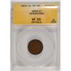 Image 1 : 1895 INDIAN CENT ANACS VF 30 DETAILS