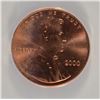 Image 2 : 2000 CHEERIOS LINCOLN CENT ANACS MS62 RED