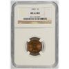 Image 1 : 1903 ONE CENT NGC MS63 RB