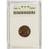 Image 1 : 1925 ONE CENT ANACS MS-64 RB