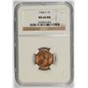 Image 1 : 1948-S ONE CENT NGC MS-66 RED
