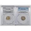 Image 1 : 1957 & 1958D DIMES PCGS MS-66