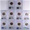 Image 2 : SET OF 2001 STATEHOOD QUARTER'S SLABBED PCGS MS-66