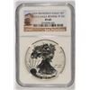 Image 1 : 2012-S $1.00 AMERICAN SILVER EAGLE, REVERSE PROOF, NGC PROOF-69  TROLLEY LABEL