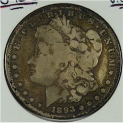 1893-S MORGAN DOLLAR VG
