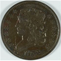 1833 HALF CENT AU-55