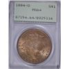 Image 1 : 1884-O MORGAN DOLLAR PCGS MS-64 NICE TONED RATTLER