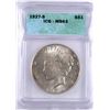 Image 1 : 1927-S PEACE SILVER DOLLAR, ICG MS-63  BLAST WHITE!