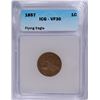 Image 1 : 1857 FLYING EAGLE CENT ICG VF-30