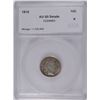 Image 1 : 1910 BARBER DIME, SEGS AU-50 ( cleaned )
