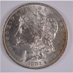 1883-O MORGAN SILVER DOLLAR, AU
