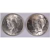 Image 1 : 1922 AND 1923 PEACE SILVER DOLLARS, CH UNC.
