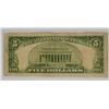 Image 2 : $5 RED SEAL STAR NOTE - RARER 1928 ISSUE CIRCULATED