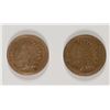 Image 1 : (2) INDIAN HEAD CENTS: 1862 VF+, 1863 XF