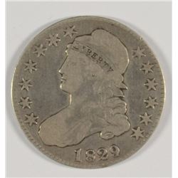 1829/7 BUST HALF DOLLAR F-VF