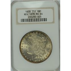 1878 7TF MORGAN DOLLAR NGC MS-64