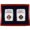 Image 3 : (2) 2007 JOHN ADAMS (MINT ERROR) DOLLAR NGC MS-65