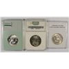 Image 2 : (3) SLABBED FRANKLIN HALF DOLLARS (52-D, 54, 58-D)