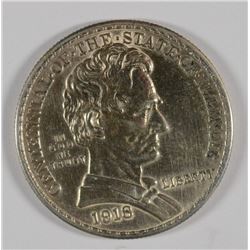 1918 ILLINOIS (LINCOLN) COMMEN HALF DOLLAR AU