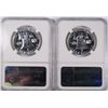 Image 2 : ( 2 ) 1957 FRANKLIN HALF DOLLARS, NGC PROOF-66