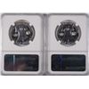 Image 2 : LOT OF ( 2) 1961 FRANKLIN HALF DOLLARS, NGC PROOF-66