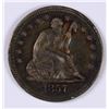 Image 1 : 1857 SEATED LIBERTY QUARTER, XF+