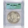 Image 1 : 1892 MORGAN SILVER DOLLAR, ICG MS-62