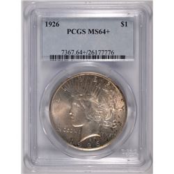 1926 PEACE SILVER DOLLAR, PCGS MS-64+