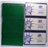 Image 1 : U.S. PROOF SETS IN GOVERNMENT BOXES: ( 3 ) 1998 AND ( 3 ) 1999