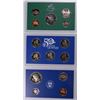 Image 3 : U.S. PROOF SETS IN GOVERNMENT BOXES: ( 3 ) 1998 AND ( 3 ) 1999