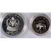 Image 2 : 1991 MOUNT RUSHMOORE Pf SILVER DOLLAR AND CLAD HALF DOLLAR WITH INNER BOX ONLY