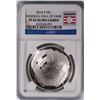 Image 1 : 2014 BASEBALL HALL OF FAME COMMEMORATIVE SILVER DOLLAR, NGC PROOF-69 ULTRA CAMEO
