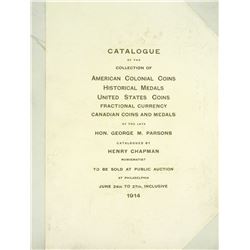 The Parsons Sale, with Reprint Plates